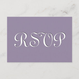 Boda S235 RSVP morado y blanco de lavanda silencia