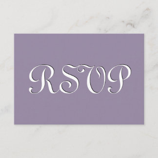 Boda S235 RSVP morado y blanco de lavanda silencia