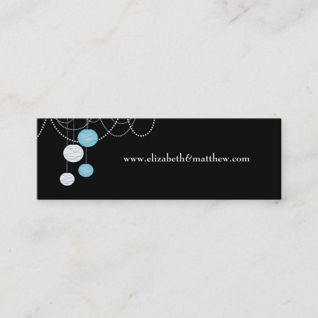 Boda Salva las tarjetas Skinny del sitio web de fe (Anverso)