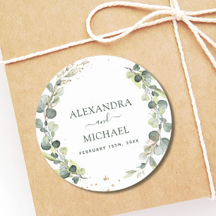 Boda Sello Eucalyptus Greenery Succulent