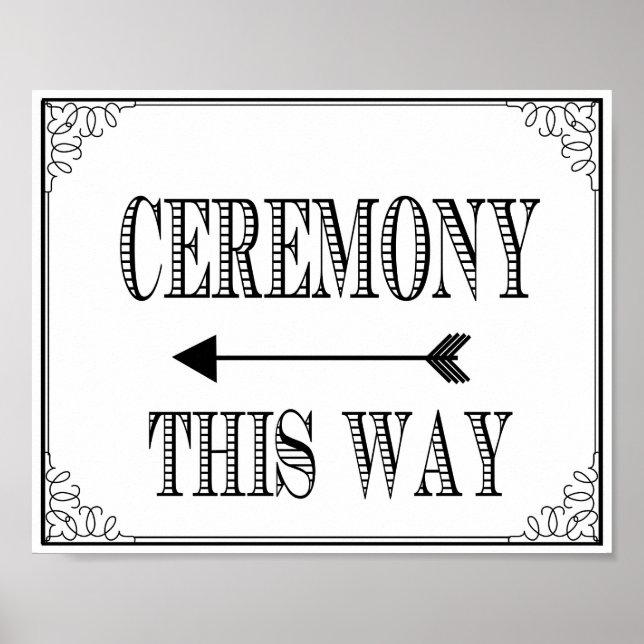 Boda Señal de señalización de la forma de la cerem (Frente)