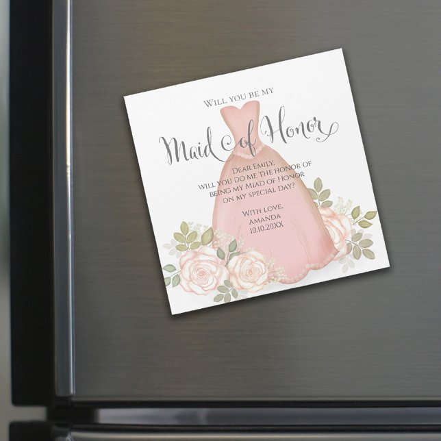 Boda ¿Serás mi miad de honor acuarela? (Subido por el creador)