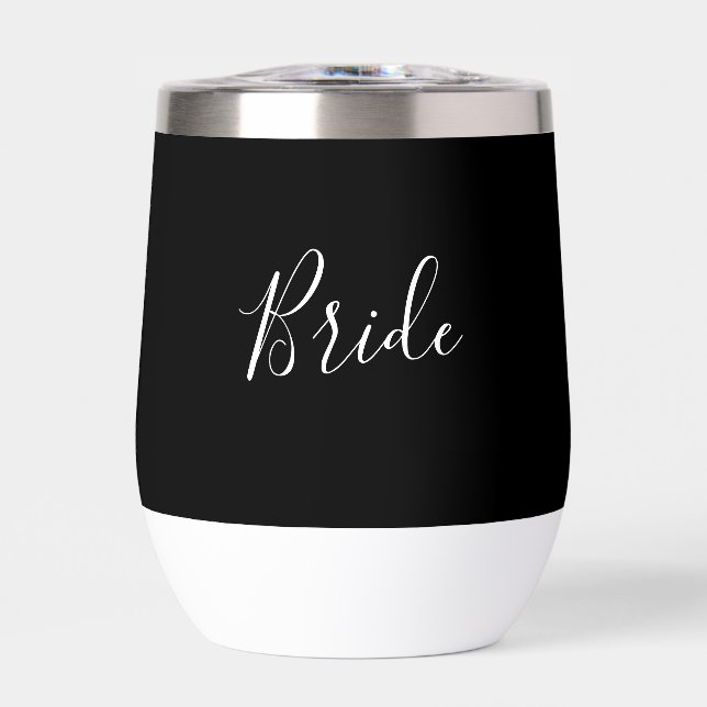 Boda simple con escritura negra personalizada de n (Frente)