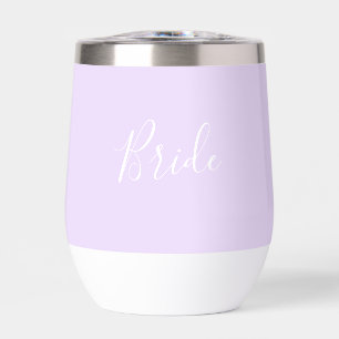 Boda simple con guión púrpura de novia personaliza
