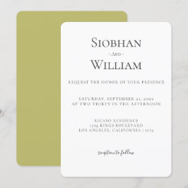 Boda simple elegante