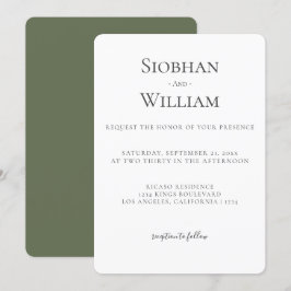 Boda simple elegante
