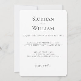 Boda simple elegante