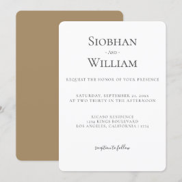 Boda simple elegante
