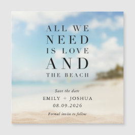 Boda Simple en la Playa Guardar la Fecha