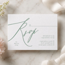 Boda Simple Moderna Verde Salvia y Blanco