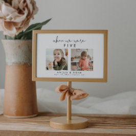 Boda simple moderno número de tabla de imágenes pa