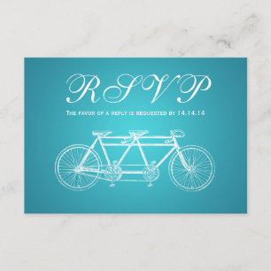Boda simple RSVP Tandem Bike Turquoise