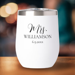 Boda simple Sr. Mrs. Names Date Personalizado