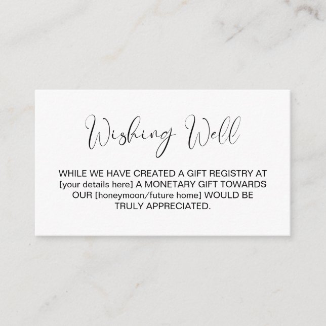 Boda simple y elegante con tarjeta de gabinete par (Anverso)