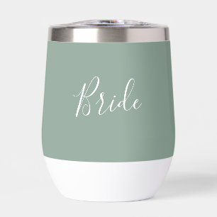 Boda simple y personalizada de Bride Sage Green