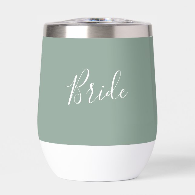 Boda simple y personalizada de Bride Sage Green (Frente)