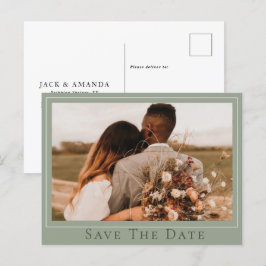 Boda sin tiempo simple Guardar la postal de fecha