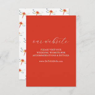 Boda Sitio Web Insertar Tarjeta Red Dragonfly