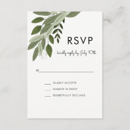 Boda Sprigs, tarjeta RSVP