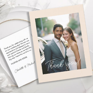 Boda Tarjeta de agradecimiento manuscrita 1 Foto