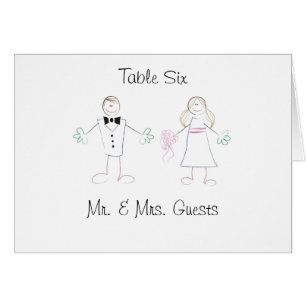 Boda Tarjeta de asiento