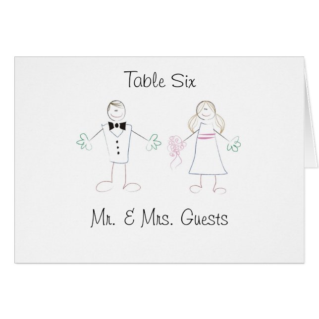 Boda Tarjeta de asiento (Anverso (Horizontal))