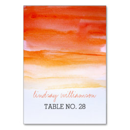 boda tarjetas de acompañamiento naranja - acuarela