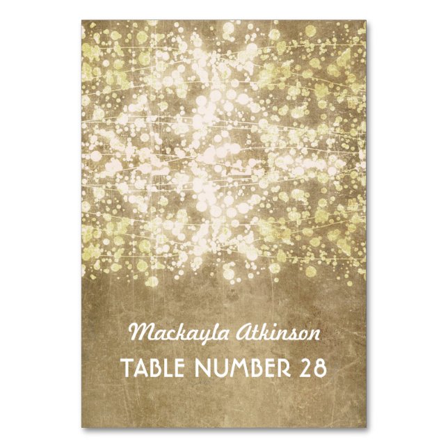 boda tarjetas escolta luces de cadena purpurina de (Anverso)