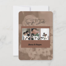 Boda temática de otoño Guardar la tarjeta de fecha