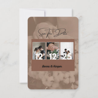 Boda temática de otoño Guardar la tarjeta de fecha