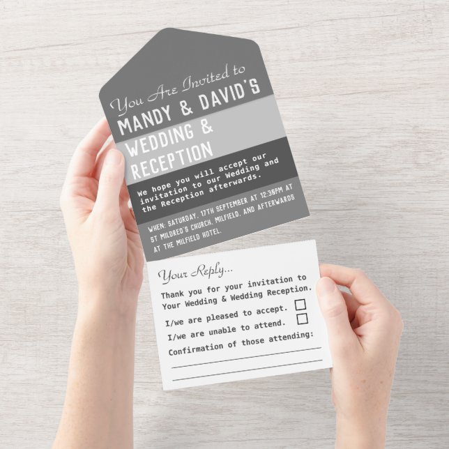 Boda Todo En Una Invitación (desgarro)