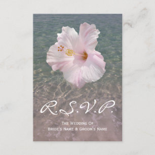 Boda Tropical Beach Hibiscus Pequeño RSVP
