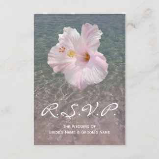 Boda Tropical Beach Hibiscus Pequeño RSVP