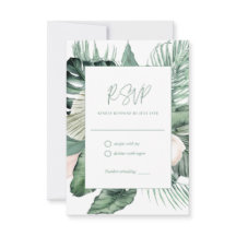 Boda tropical botánica RSVP