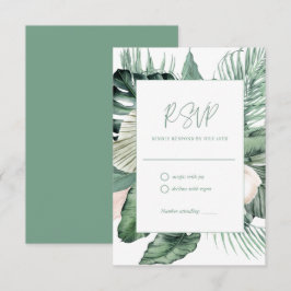 Boda tropical botánica RSVP