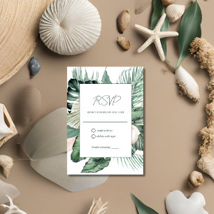 Boda tropical botánica RSVP