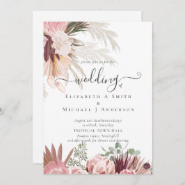 Boda Tropical de Borgoña Pampas