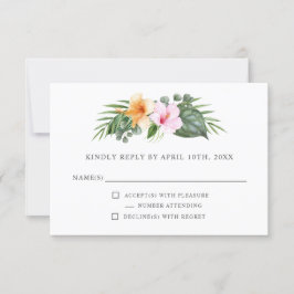 Boda tropical en Paradise Floral RSVP