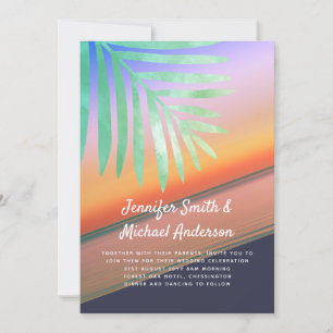 Boda Tropical en Playa Sunset Invita al presupuest