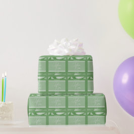 Boda tropical envolviendo papel Personalizado Text
