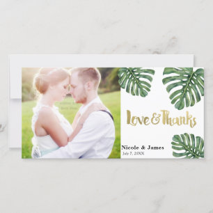 Boda Tropical Foto Amor & Agradecimiento Gracias