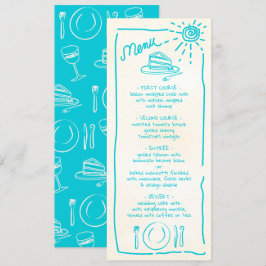 Boda Tropical Menú Boda Funky