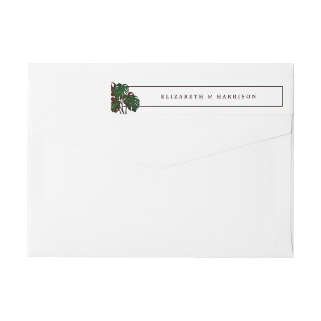 Boda Tropical Monstera Beach (Reverso)