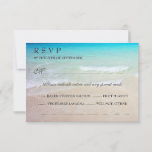 Boda tropical oceánica RSVP con entradas