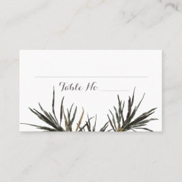 Boda tropical Palm Tree deja tarjeta de lugar plan