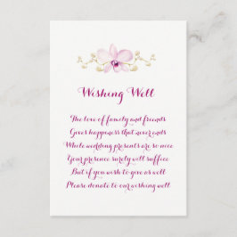 Boda Tropical Púrpura Orquídea Deseando Tarjetas B