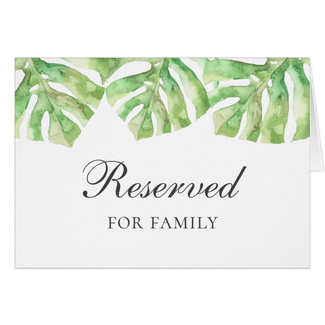 Boda tropical. Signo de reserva exótico de verano (Anverso (Horizontal))