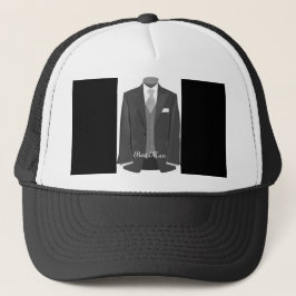 Boda Tuxedo Mejor hombre Gorra Cap