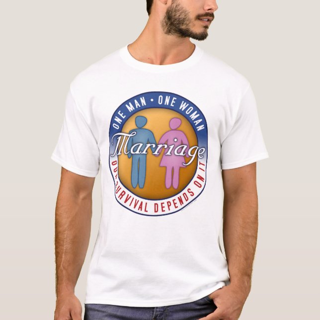 Boda "un hombre… Camiseta de una mujer" (Anverso)