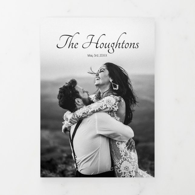 Boda única Guardar la Invitación de fecha (Foto de portada)